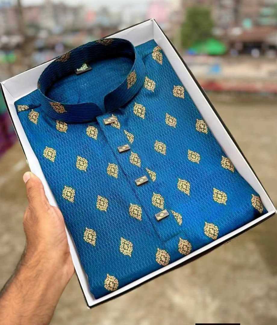 আফসান,কটন,ব্লাক,কালার,পাঞ্জাবি