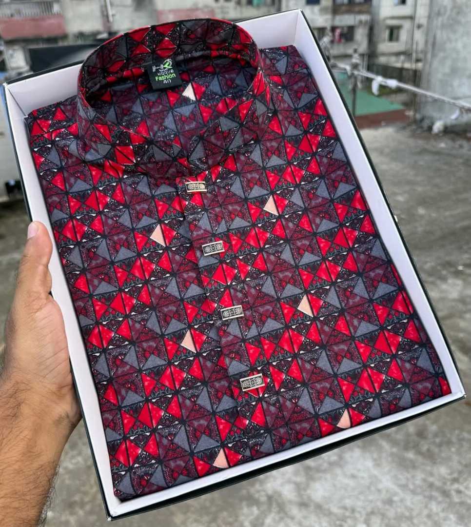 নিমকি,কটন,লাল,কালার,পাঞ্জাবি